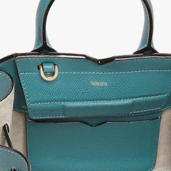 Valextra Milano Crossbody Micro Bag in Bottle Green | Shoulder & Crossbody Bags | Coveti