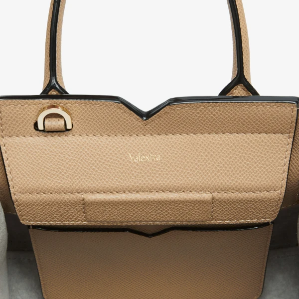 Valextra Milano Crossbody Micro Bag in Cashmere Beige | Shoulder & Crossbody Bags | Coveti