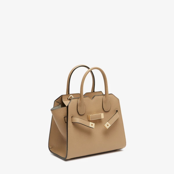 Valextra Milano Crossbody Micro Bag in Cashmere Beige | Shoulder & Crossbody Bags | Coveti