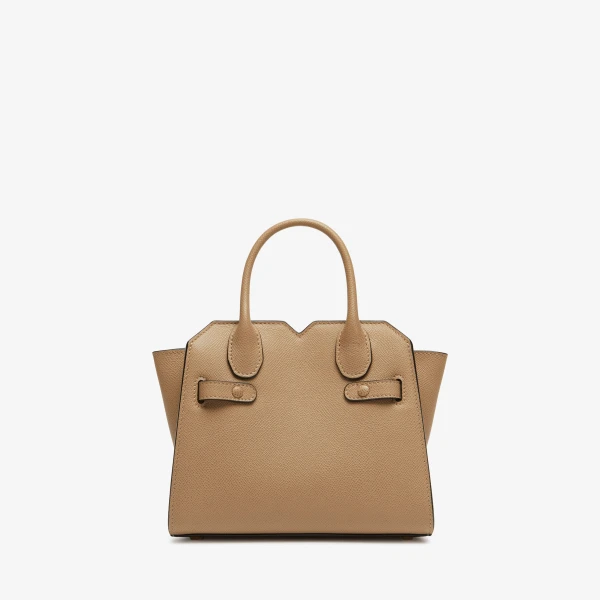 Valextra Milano Crossbody Micro Bag in Cashmere Beige | Shoulder & Crossbody Bags | Coveti
