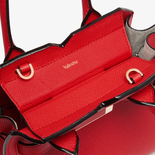 Valextra Milano Crossbody Micro Bag in Crimson Red | Shoulder & Crossbody Bags | Coveti