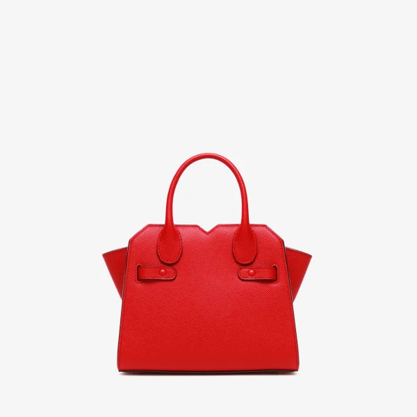 Valextra Milano Crossbody Micro Bag in Crimson Red | Shoulder & Crossbody Bags | Coveti