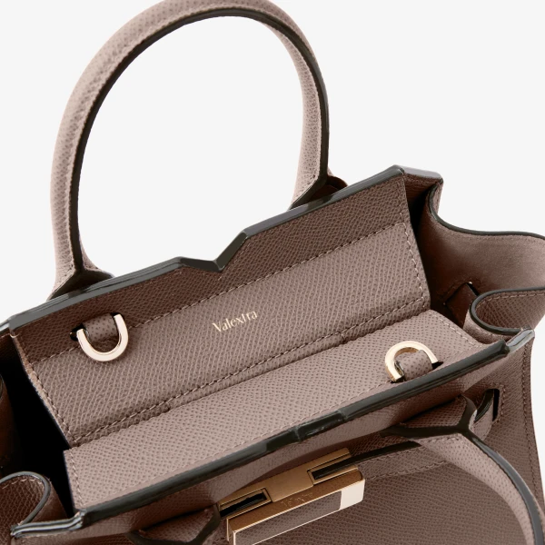 Valextra Milano Crossbody Micro Bag in Sahara Brown | Shoulder & Crossbody Bags | Coveti