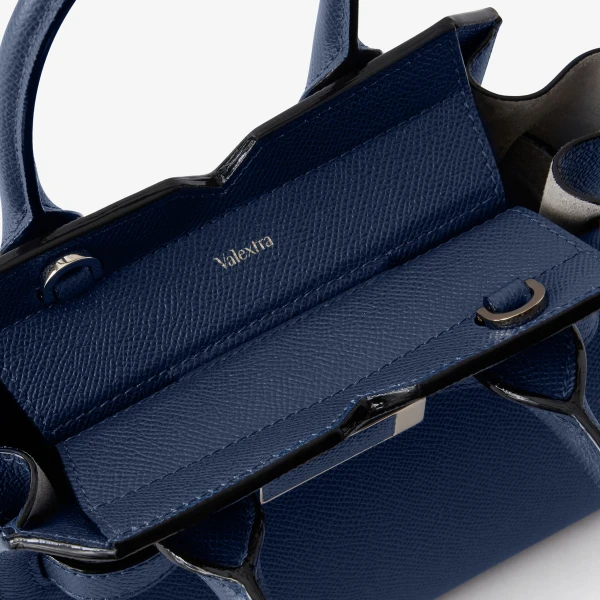 Valextra Milano Crossbody Micro Bag in Sapphire Blue | Shoulder & Crossbody Bags | Coveti