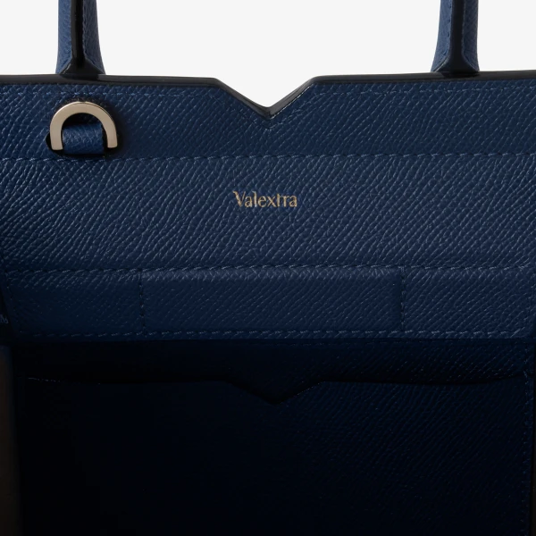 Valextra Milano Crossbody Micro Bag in Sapphire Blue | Shoulder & Crossbody Bags | Coveti