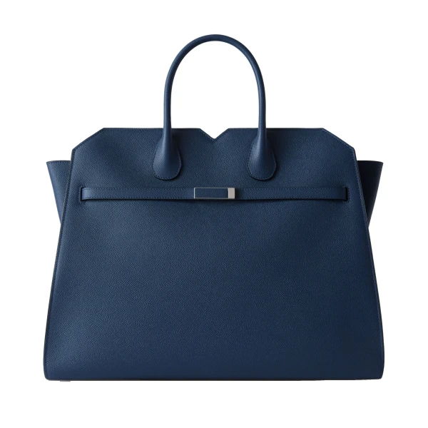 Milano Two Handles Large Bag in Sapphire Blue