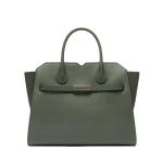 Valextra Milano Two Handles Medium Bag in Musk Green | Totes & Top-Handle Bags | Coveti