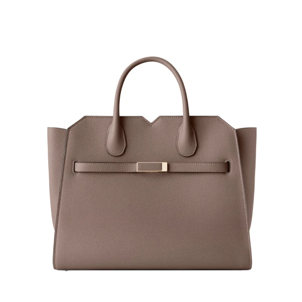Milano Two Handles Medium Bag in Sahara Brown