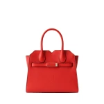 Valextra Milano Two Handles Mini Bag in Crimson Red | Mini Bags | Coveti