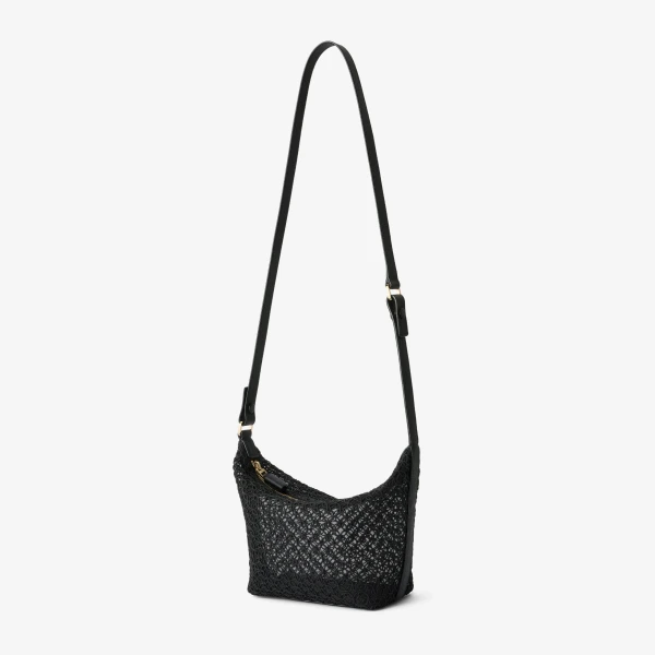Valextra Mochi Merletto Top Handle Mini Bag in Black | Mini Bags | Coveti