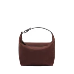 Valextra Mochi Senso Top Handle Mini Bag in Chocolate Brown | Mini Bags | Coveti
