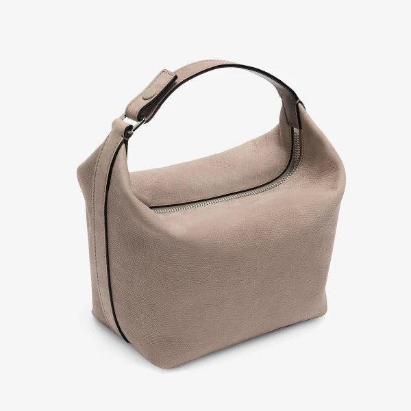 Valextra Mochi Senso Top Handle Mini Bag in Nude Pink | Mini Bags | Coveti