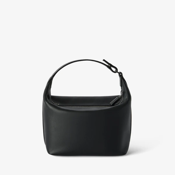 Valextra Mochi Sublime Top Handle Mini Bag in Black | Mini Bags | Coveti