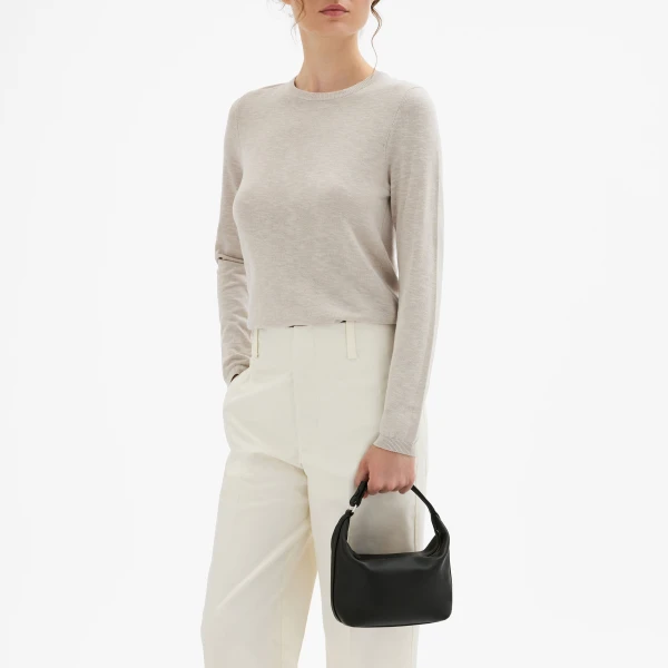 Valextra Mochi Sublime Top Handle Mini Bag in Black | Mini Bags | Coveti