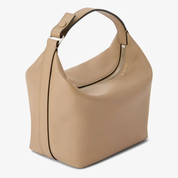 Valextra Mochi Sublime Top Handle Mini Bag in Cashmere Beige | Mini Bags | Coveti