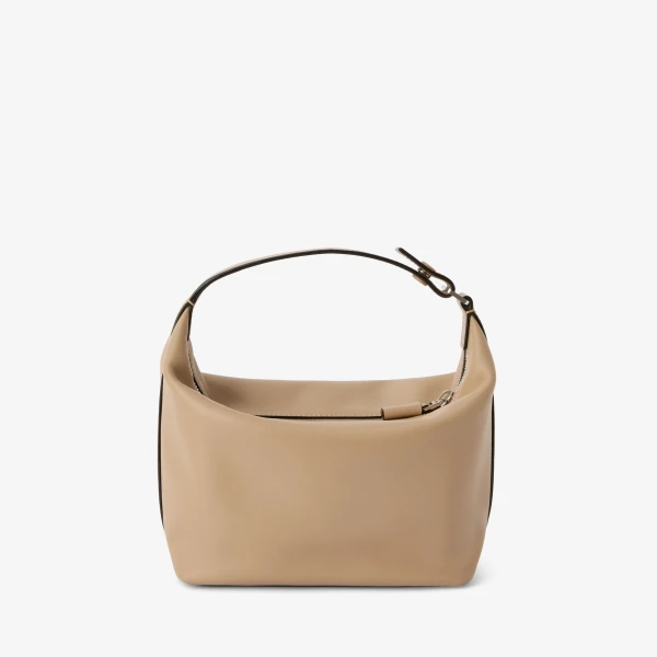 Valextra Mochi Sublime Top Handle Mini Bag in Cashmere Beige | Mini Bags | Coveti