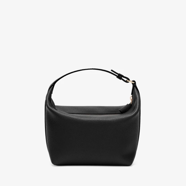 Valextra Mochi Top Handle Mini Bag in Black | Mini Bags | Coveti