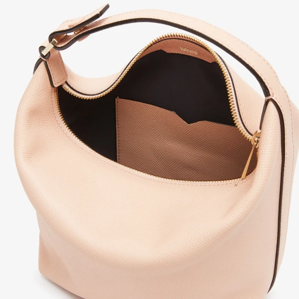 Valextra Mochi Top Handle Mini Bag in Bonne Mine Pink | Mini Bags | Coveti