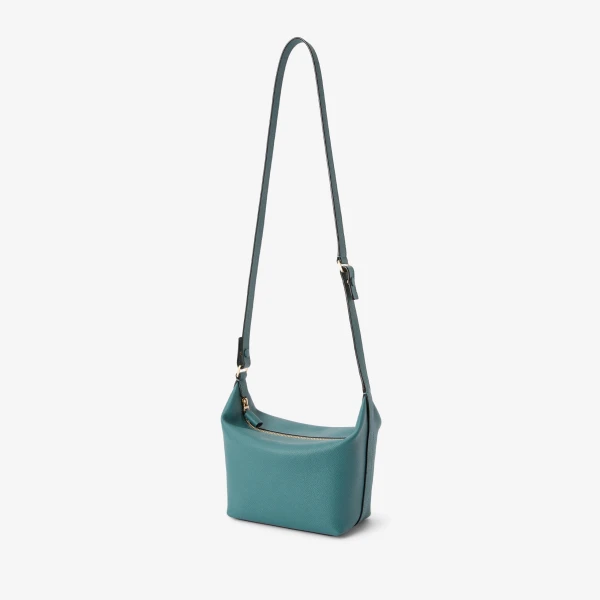 Valextra Mochi Top Handle Mini Bag in Bottle Green | Mini Bags | Coveti