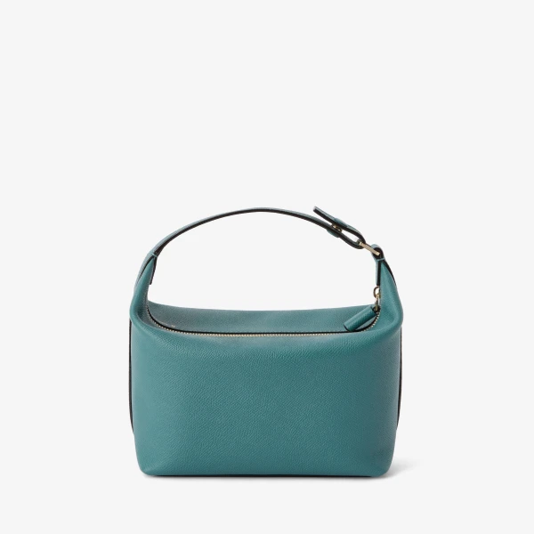 Valextra Mochi Top Handle Mini Bag in Bottle Green | Mini Bags | Coveti