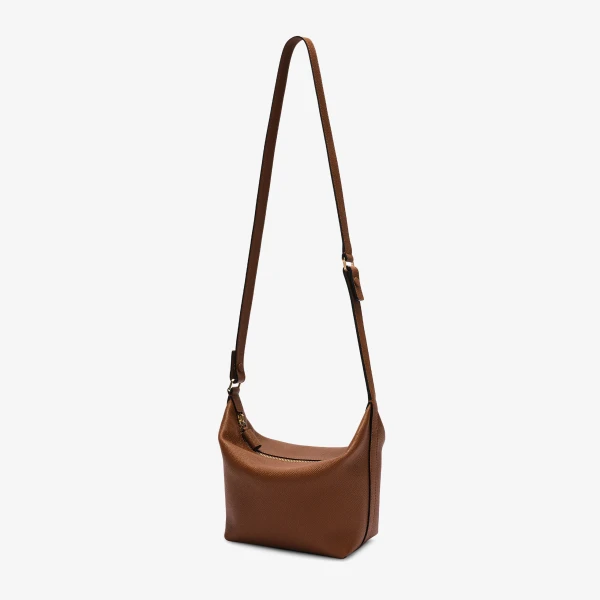 Valextra Mochi Top Handle Mini Bag in Chocolate Brown | Mini Bags | Coveti