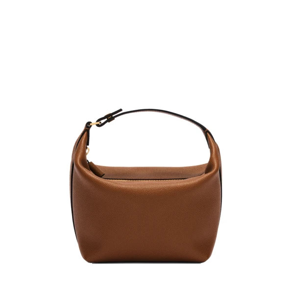 Mochi Top Handle Mini Bag in Chocolate Brown