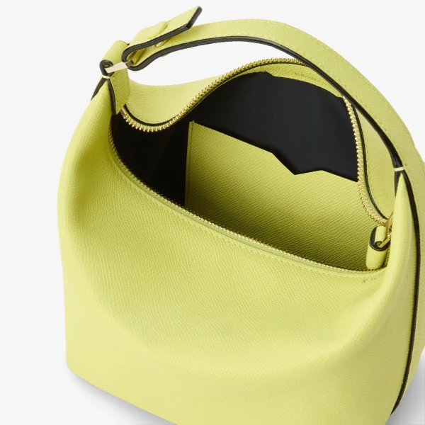 Valextra Mochi Top Handle Mini Bag in Citrine Yellow | Mini Bags | Coveti