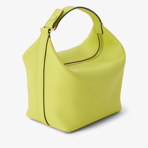 Valextra Mochi Top Handle Mini Bag in Citrine Yellow | Mini Bags | Coveti