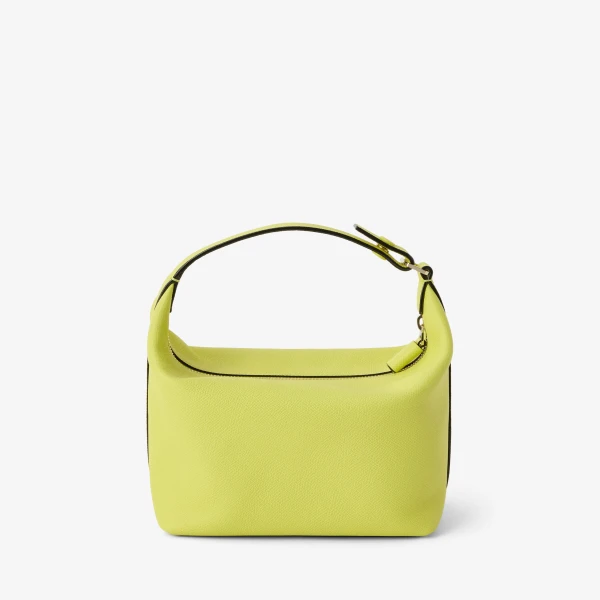 Valextra Mochi Top Handle Mini Bag in Citrine Yellow | Mini Bags | Coveti