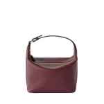 Valextra Mochi Top Handle Mini Bag in Claret Red | Mini Bags | Coveti