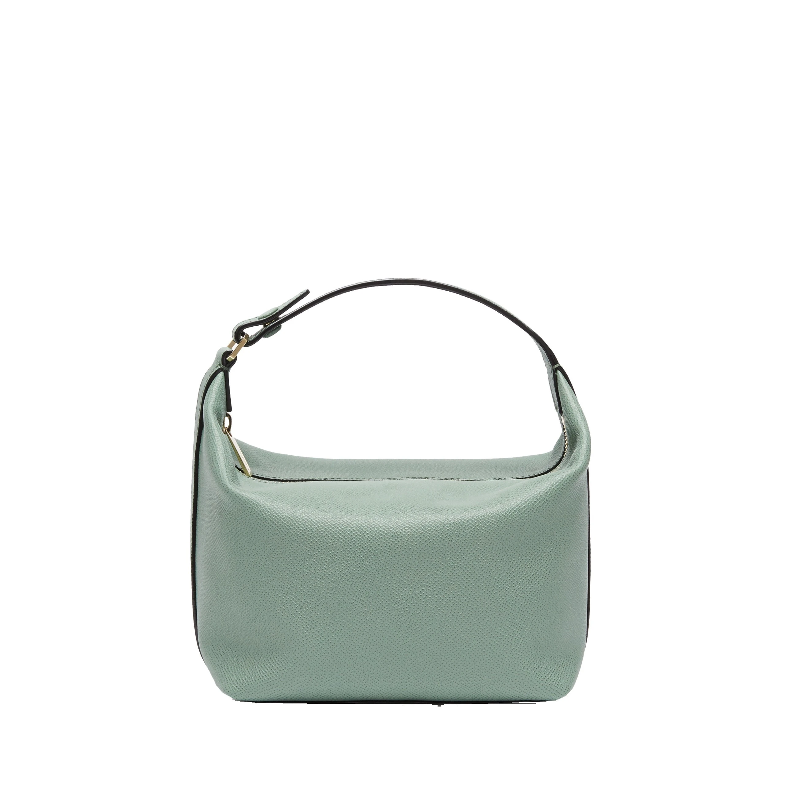 Valextra Mochi Top Handle Mini Bag in Eucalyptus Green Valextra Mochi Top Handle Mini Bag in Eucalyptus Green | Mini Bags | Coveti