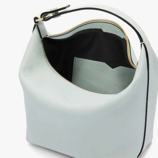 Valextra Mochi Top Handle Mini Bag in Ice | Mini Bags | Coveti