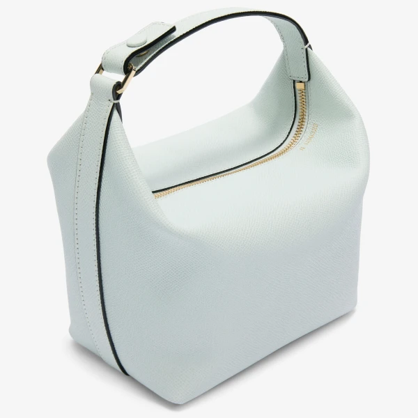Valextra Mochi Top Handle Mini Bag in Ice | Mini Bags | Coveti