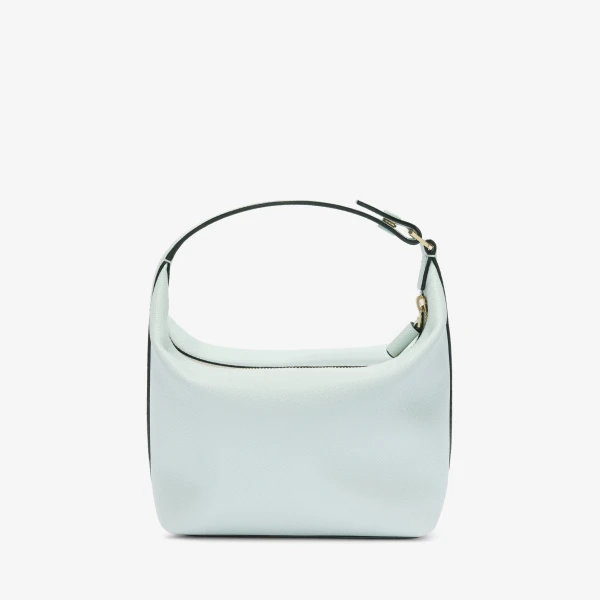 Valextra Mochi Top Handle Mini Bag in Ice | Mini Bags | Coveti