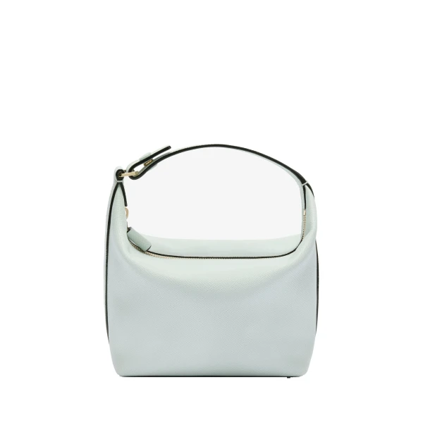 Valextra Mochi Top Handle Mini Bag in Ice | Mini Bags | Coveti