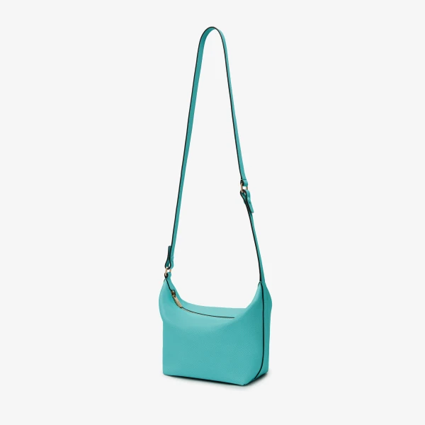 Valextra Mochi Top Handle Mini Bag in Ocean Blue | Mini Bags | Coveti