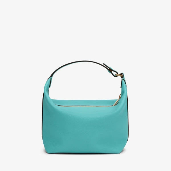 Valextra Mochi Top Handle Mini Bag in Ocean Blue | Mini Bags | Coveti