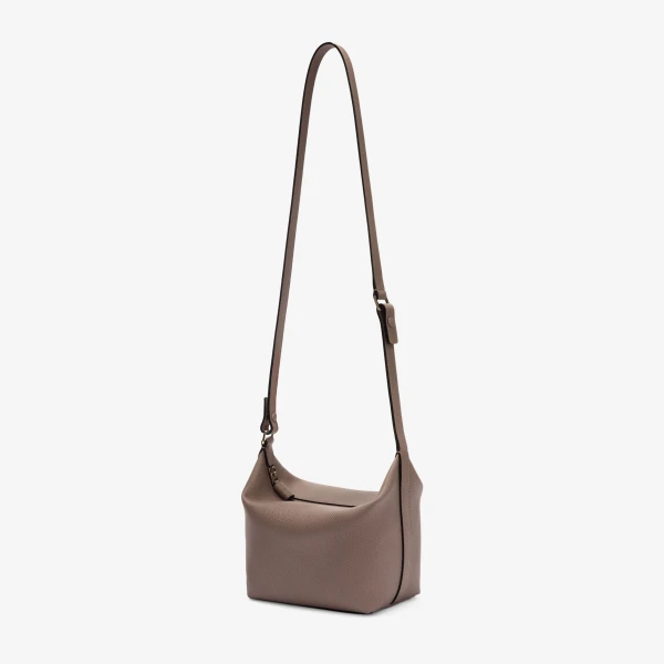 Valextra Mochi Top Handle Mini Bag in Sahara Brown | Mini Bags | Coveti