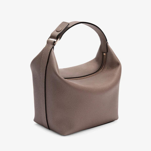 Valextra Mochi Top Handle Mini Bag in Sahara Brown | Mini Bags | Coveti