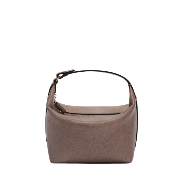 Valextra Mochi Top Handle Mini Bag in Sahara Brown | Mini Bags | Coveti