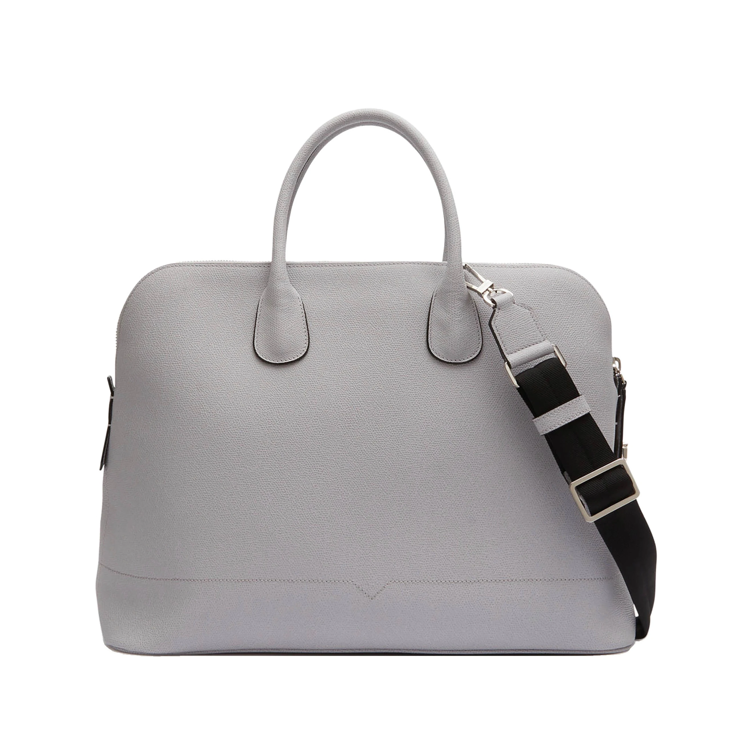 Valextra MyLogo Bowling Bag in Stone Grey Valextra MyLogo Bowling Bag in Stone Grey | Men Bags | Coveti