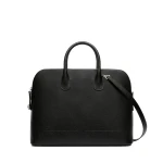 Valextra MyLogo Bowling Medium Bag in Black | Totes & Top-Handle Bags | Coveti
