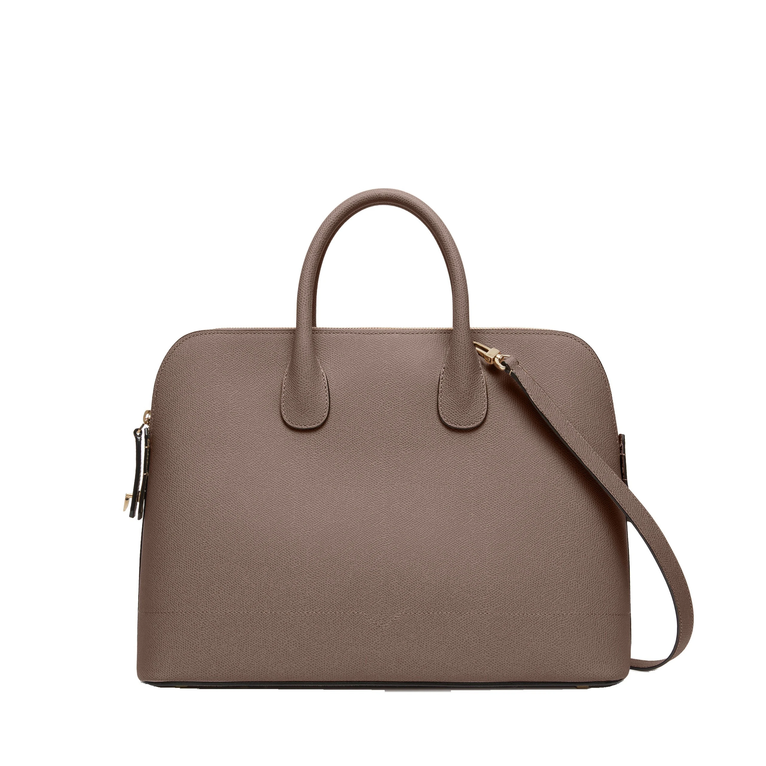 Valextra MyLogo Bowling Medium Bag in Sahara Brown Valextra MyLogo Bowling Medium Bag in Sahara Brown | Totes & Top-Handle Bags | Coveti