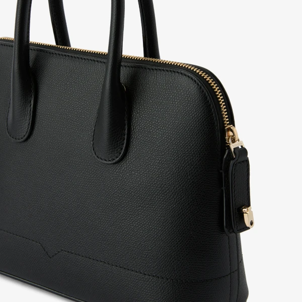 Valextra MyLogo Bowling Mini Bag in Black | Mini Bags | Coveti