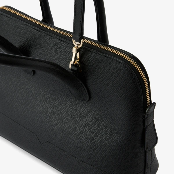 Valextra MyLogo Bowling Mini Bag in Black | Mini Bags | Coveti