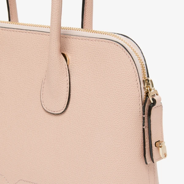 Valextra MyLogo Bowling Mini Bag in Bonne Mine Pink | Mini Bags | Coveti