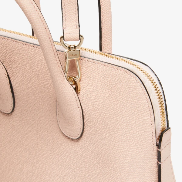 Valextra MyLogo Bowling Mini Bag in Bonne Mine Pink | Mini Bags | Coveti