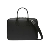 Valextra MyLogo Laptop Bag in Black | Men Bags | Coveti