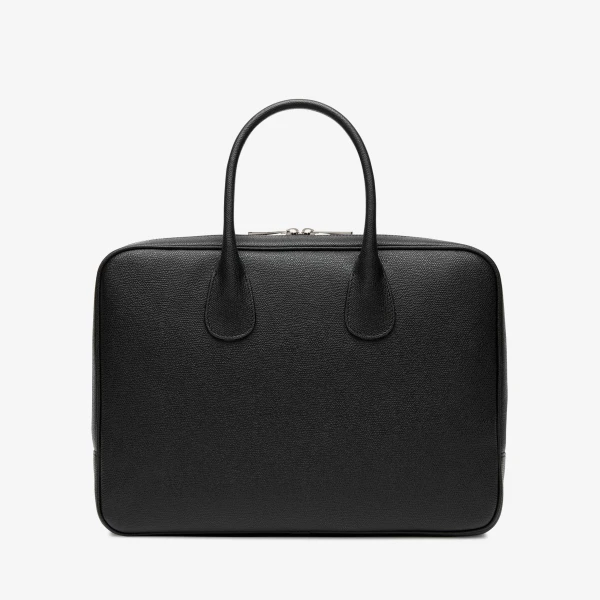 Valextra MyLogo Laptop Bag in Black | Men Bags | Coveti