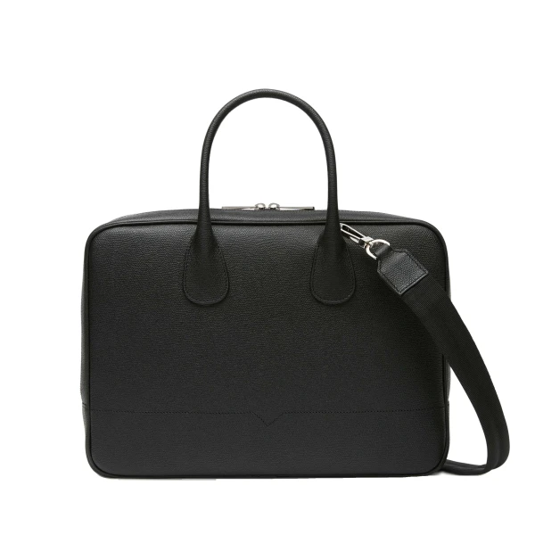 Valextra MyLogo Laptop Bag in Black | Men Bags | Coveti